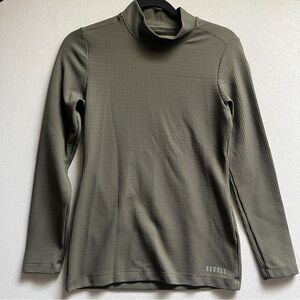 NOBULL women's long-sleeve mock neck waffle neck shirt Sz S